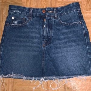 Dark Wash Denim Skirt